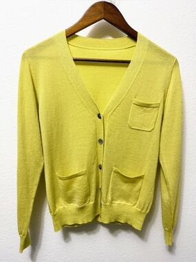 Cardigan Soft Wool Blend with Delicate Shimmer Size M
